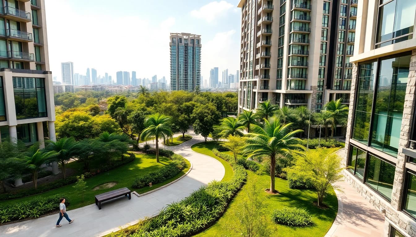 Showcasing tampines ec, a luxurious Executive Condominium set in a vibrant neighborhood, featuring modern architecture.