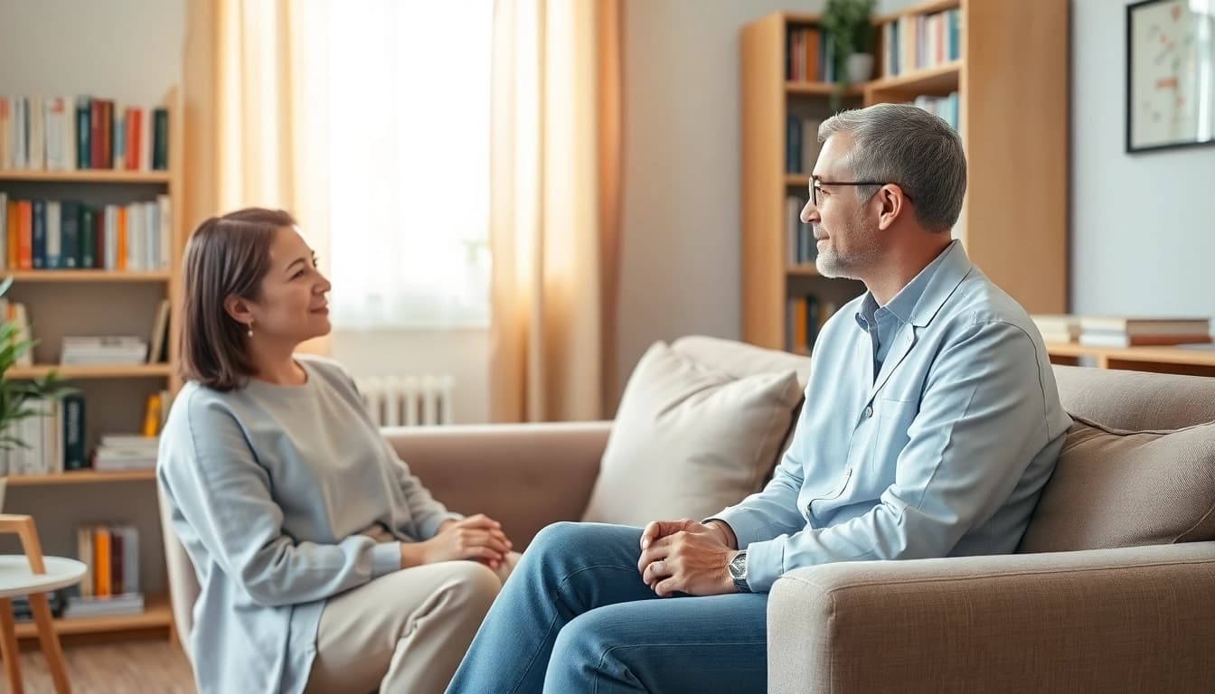 Understanding depression symptoms through an empathetic psychologist and patient interaction.