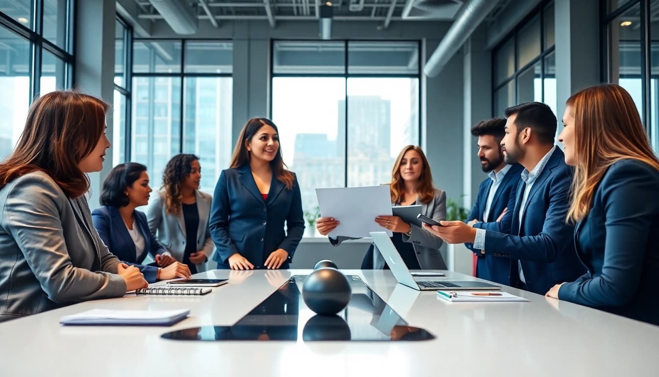 Founder leadership insights in an engaging executive meeting promoting collaboration.