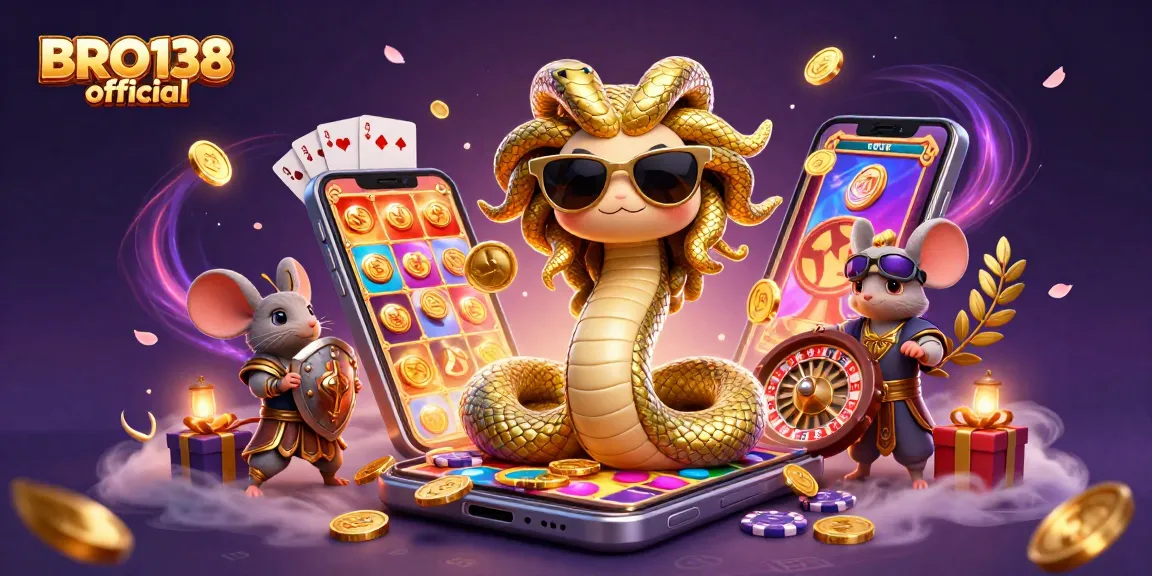 Play engaging slots with BRO138 official, featuring characters, vibrant games, and golden rewards.
