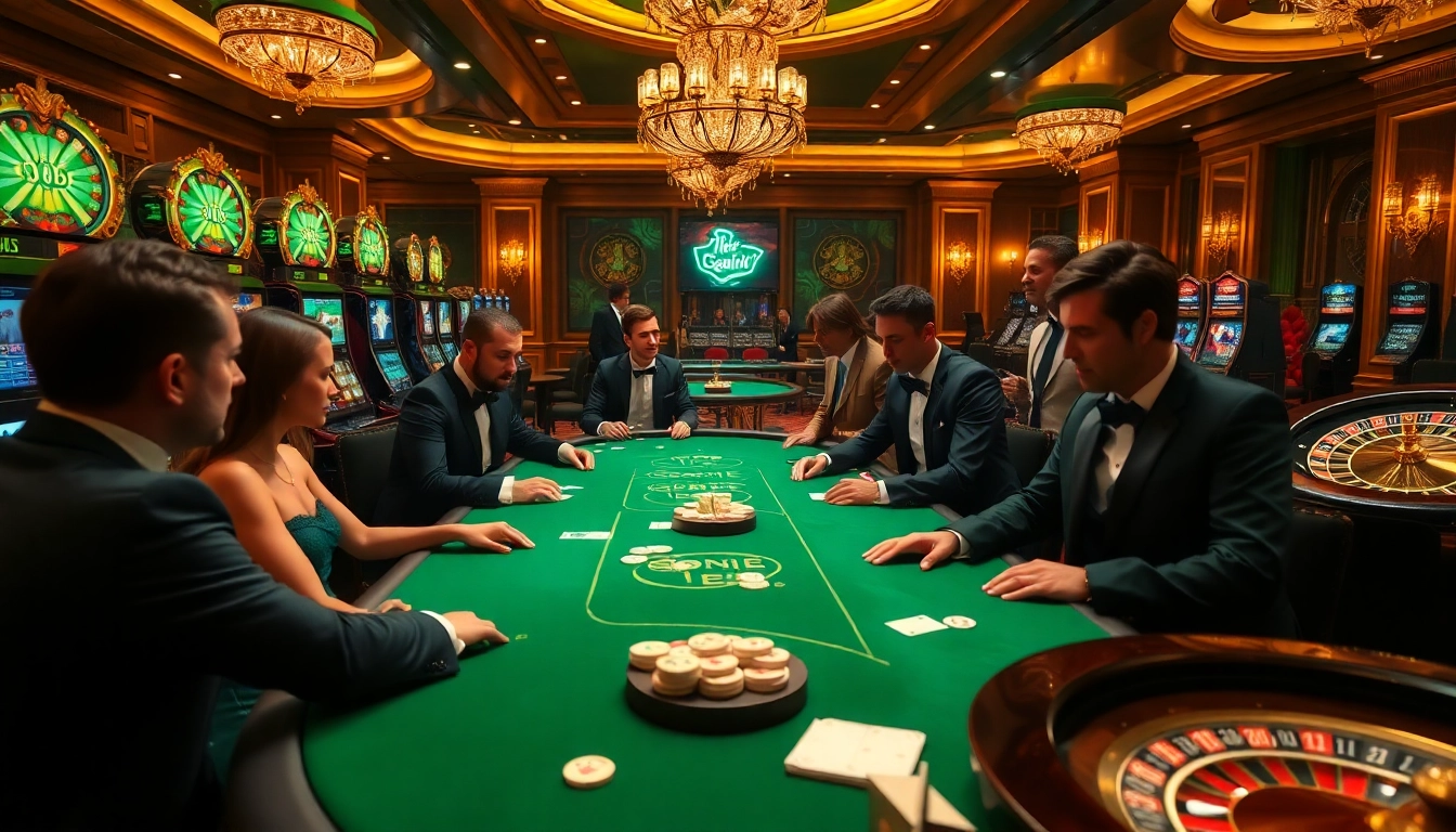 Découvrez l'excitation des meilleurs casinos en ligne avec des joueurs engagés dans un poker à enjeux élevés.