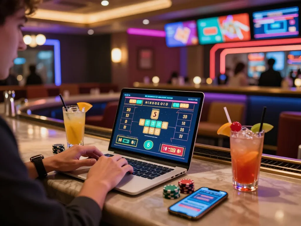 Engaging gameplay at an online casino as a player wins at NHÀ CÁI G28, showcasing excitement and a vibrant atmosphere.