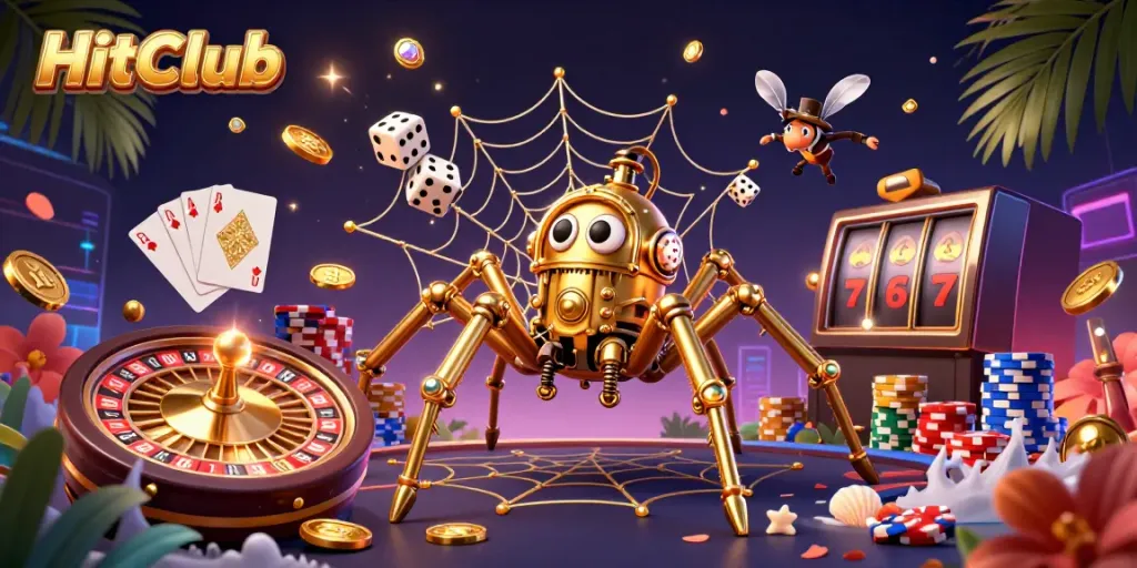 Experience thrilling gameplay at HitClub with vibrant, dynamic casino elements and intricate 3D design.