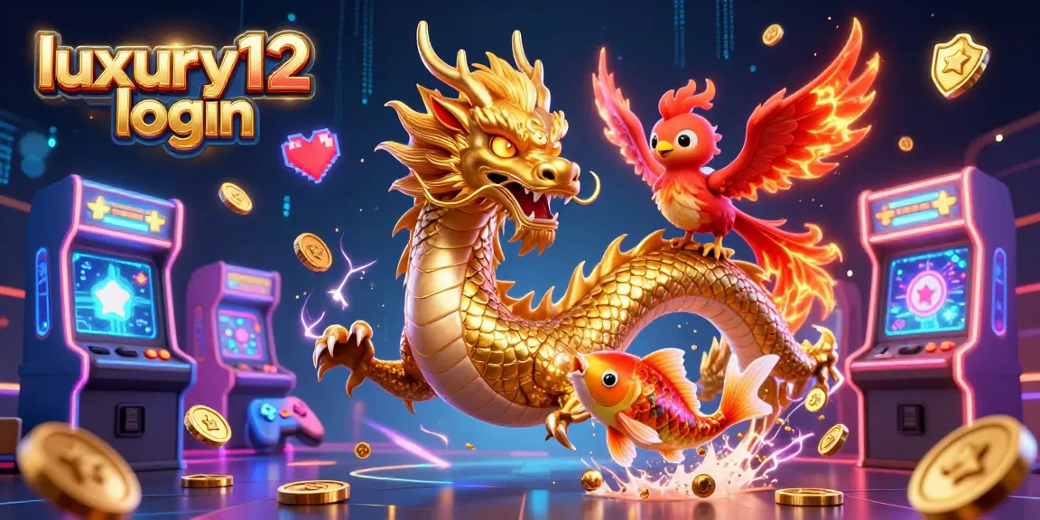 Engage with luxury12 login for thrilling gaming experiences amidst vibrant casino elements and majestic creatures.