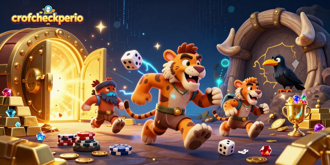 Permainan slot gacor crofcheckperio dengan karakter kartun yang menarik dan perhiasan berkilauan.
