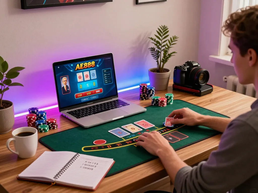 Experience thrilling online blackjack gameplay at AE888 with engaging live dealers and strategic betting.