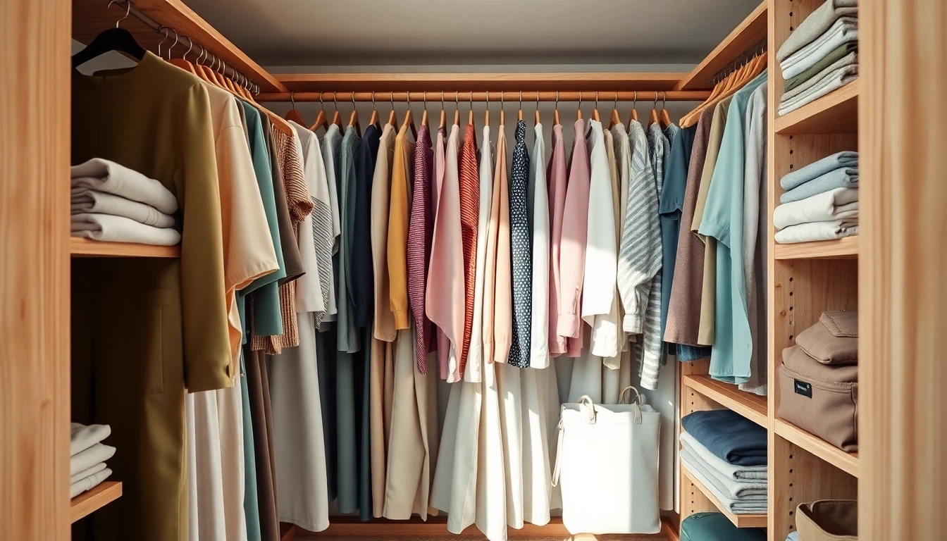 Transform your space with effective closet organization showcasing color-coded arrangements.