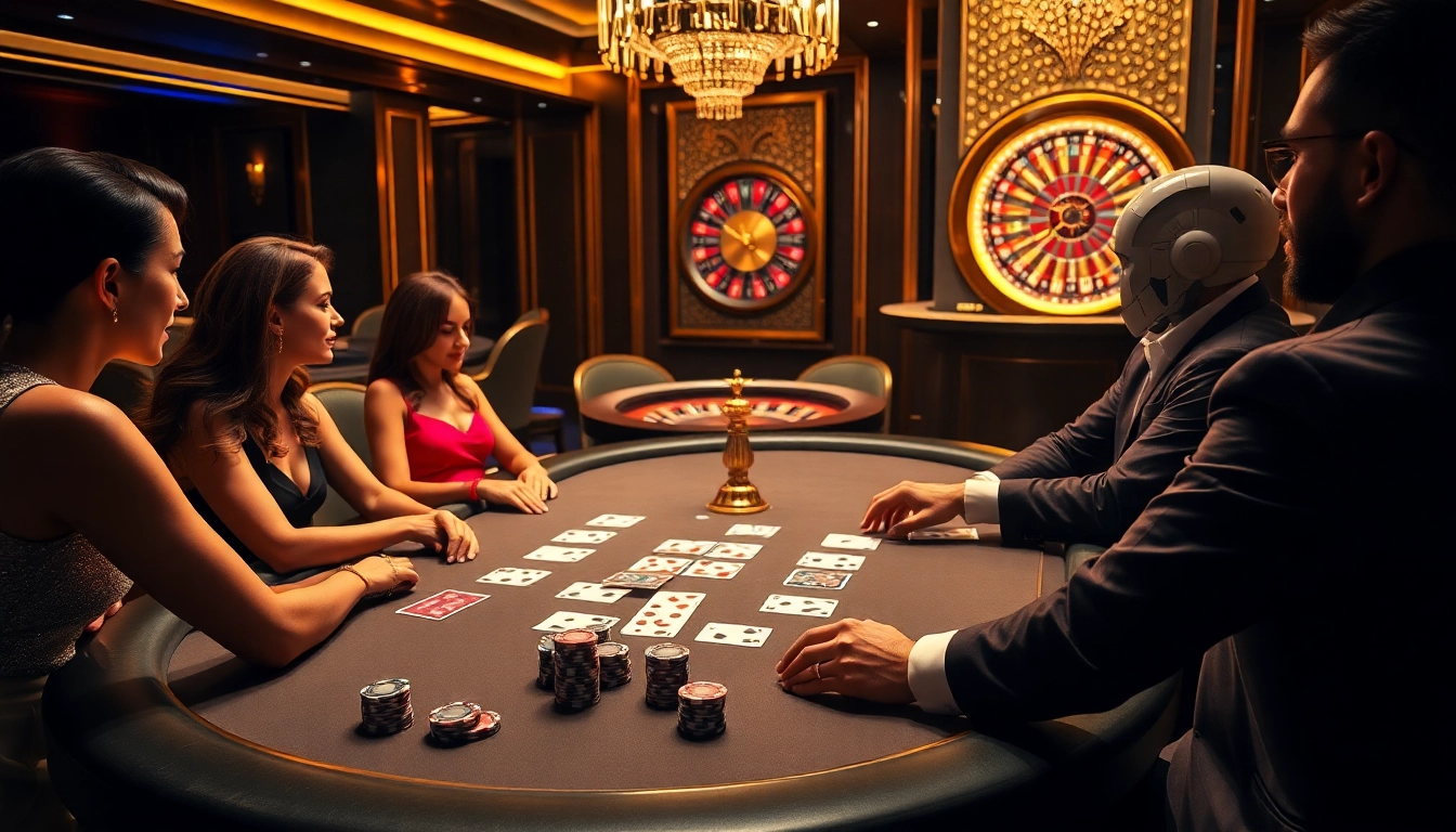 Experience thrilling gameplay in a high-stakes casino featuring sex ai elements and elegant players.
