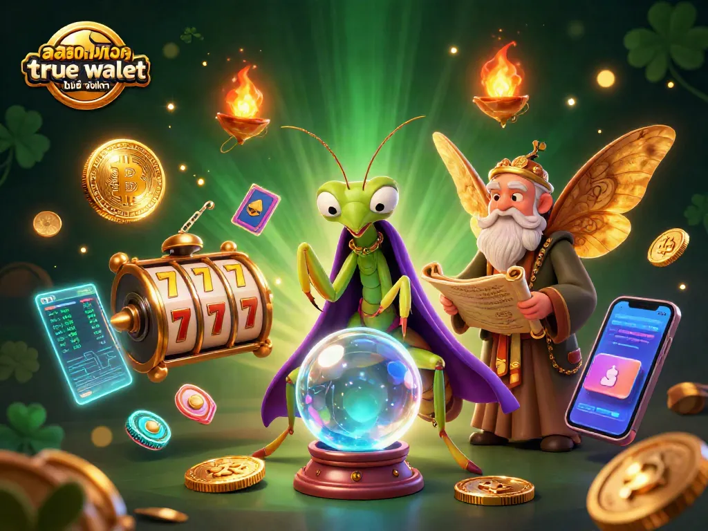 ในภาพแสดงการเล่นเกมสล็อตออนไลน์ สล็อตเว็บตรง ฝากถอน true wallet ไม่มี ขั้นต่ํา กับตัวละครที่มั่นใจและโชคดีเมื่อตัดสินใจในการพนัน