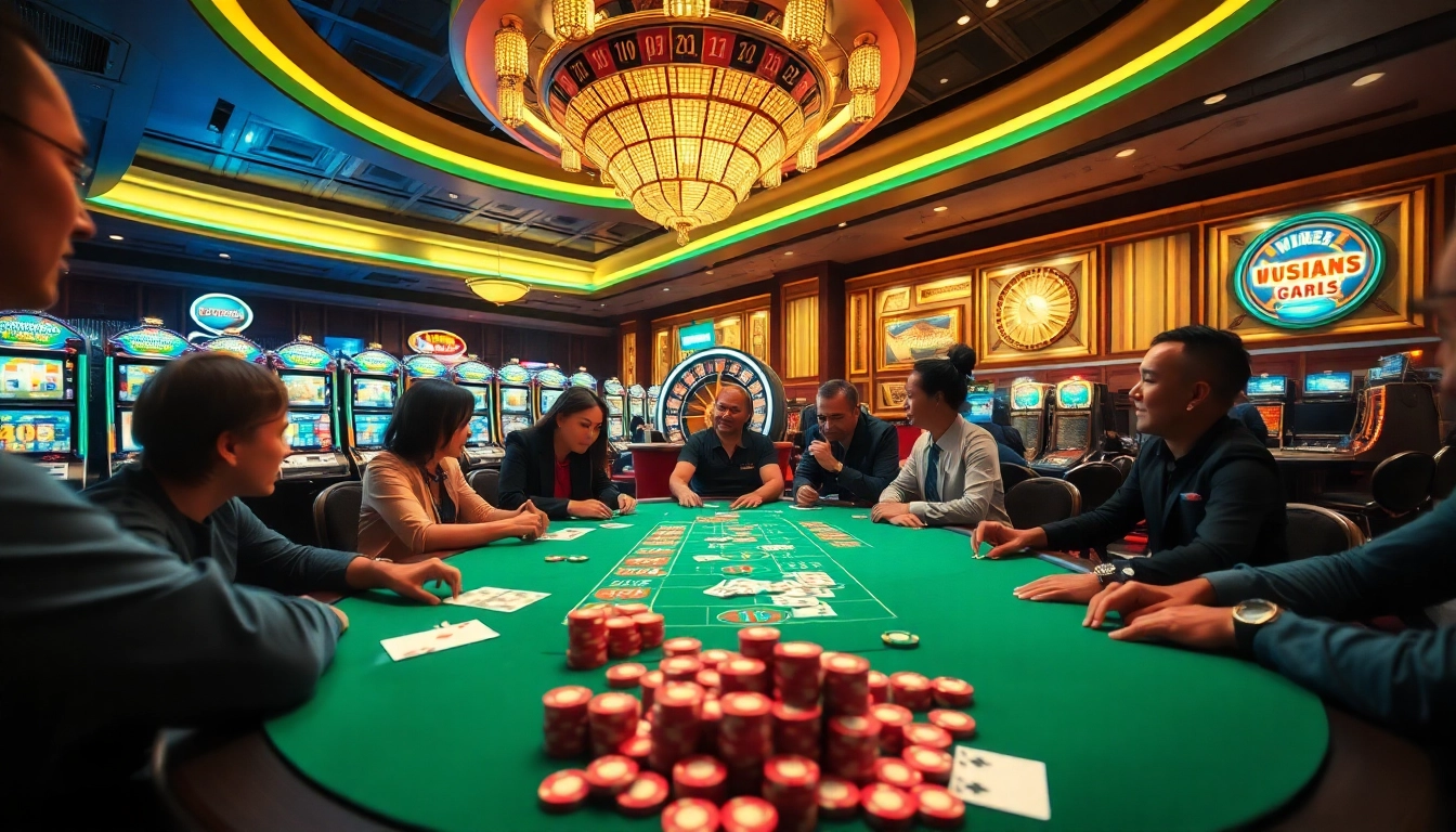Experience the thrill of playing WW88 at a vibrant casino table with poker chips and cards.