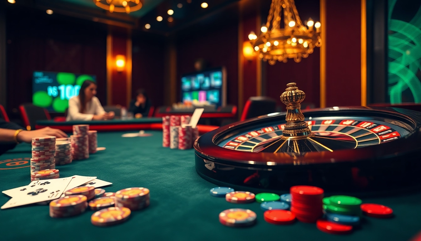 Vivez l'excitation du casino en ligne Français 2026 avec des tables de poker de luxe et des roues de roulette vibrantes.
