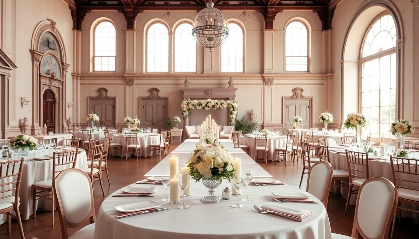Stunning Wedding Event Space Jacksonville with elegant decor and natural lighting for a memorable celebration.