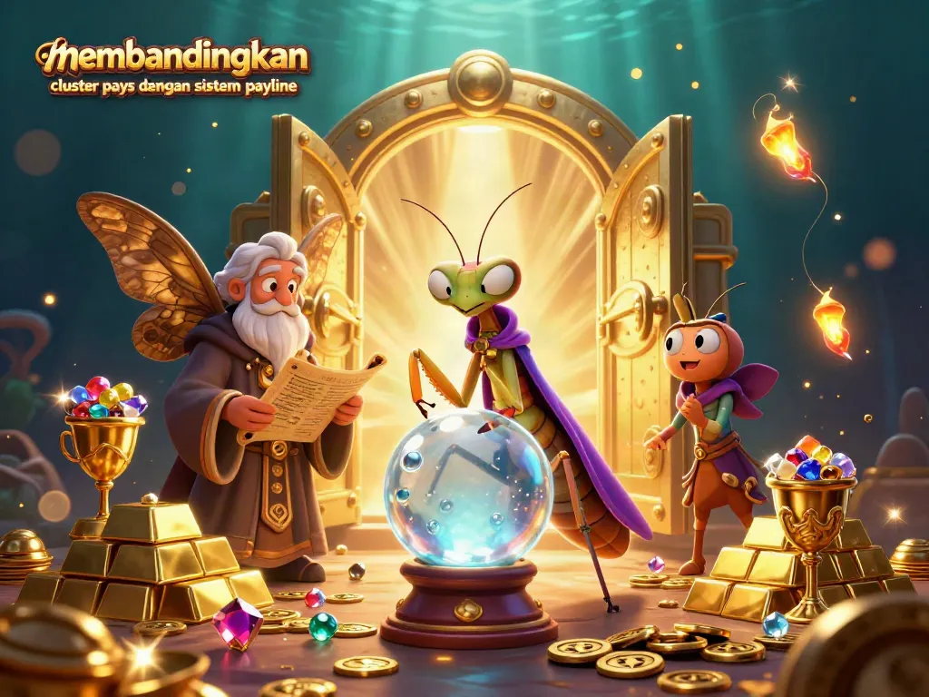 Bermain slots dengan membandingkan cluster pays dengan sistem payline pada ilustrasi kasino