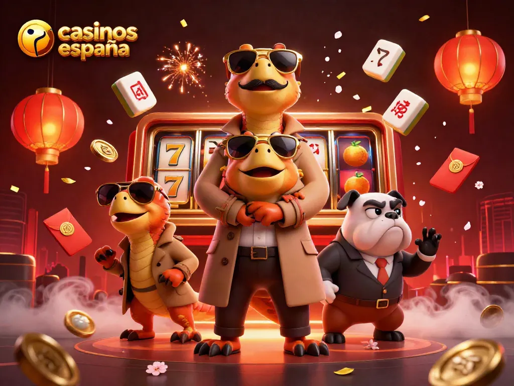 Visualiza la extravagante escena de casinos online España con raptors en un casino VIP.