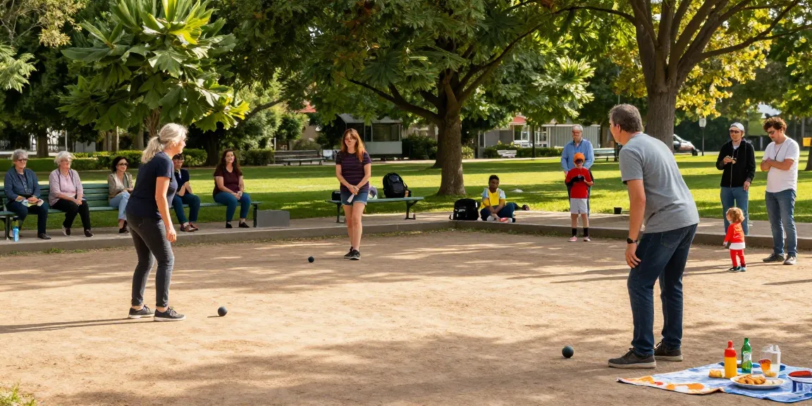 FOPI Kota Palopo dalam acara olahraga petanque di taman setempat.