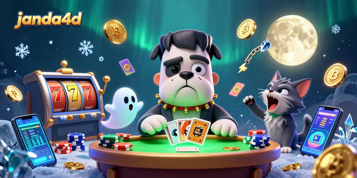 Janda4D menampilkan permainan slot dengan monster anjing Frankenstein dan elemen deposito yang menarik.