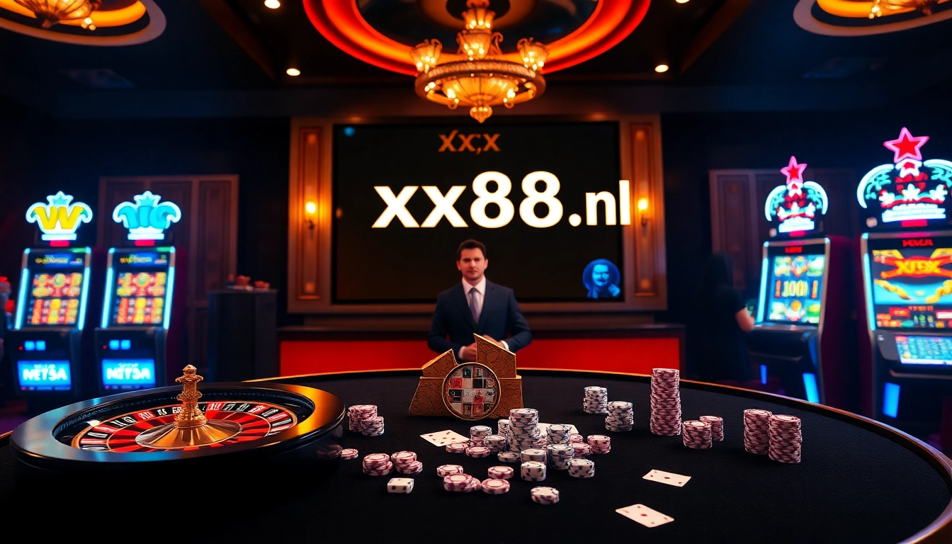Experience thrilling gameplay at https://xx88.nl/ with vibrant casino tables and captivating slot machines.