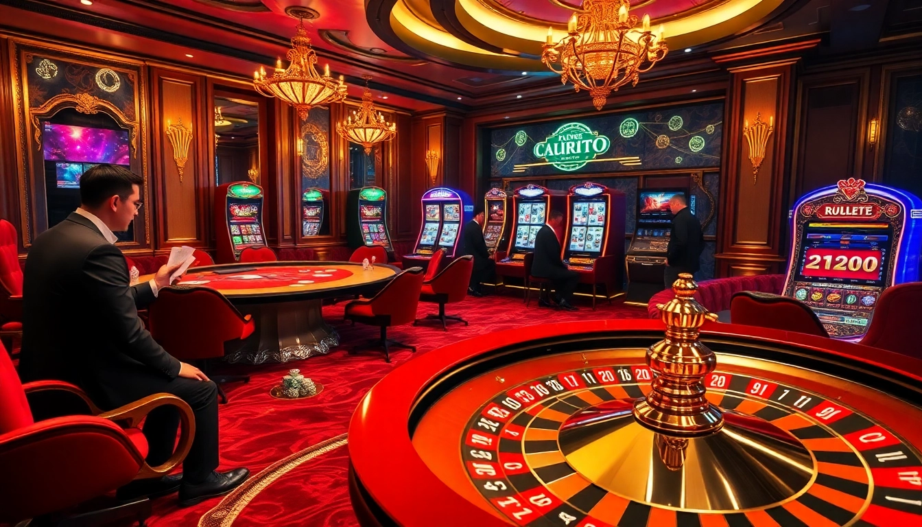 Vivez le frisson du casino en ligne Français 2026 avec une scène de jeu virtuelle animée mettant en vedette la roulette et le poker.