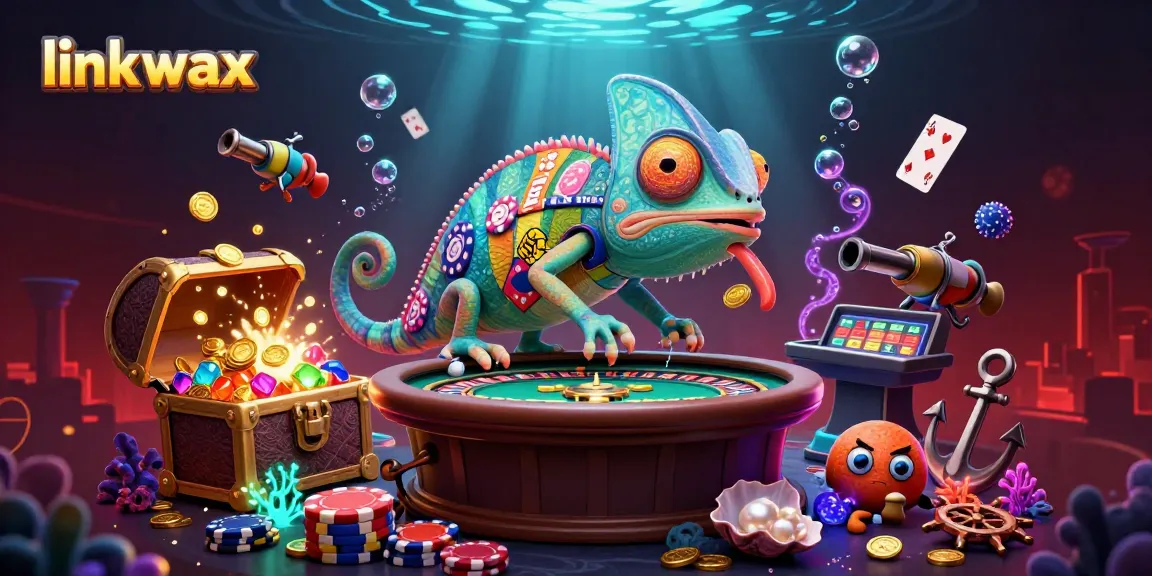 Win big with link vmax in an exhilarating casino scene featuring vibrant characters and elements.