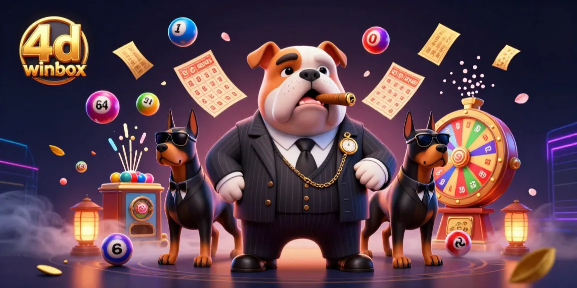 Experience the vibrant excitement of 4D Winbox with dynamic lottery elements and engaging characters.