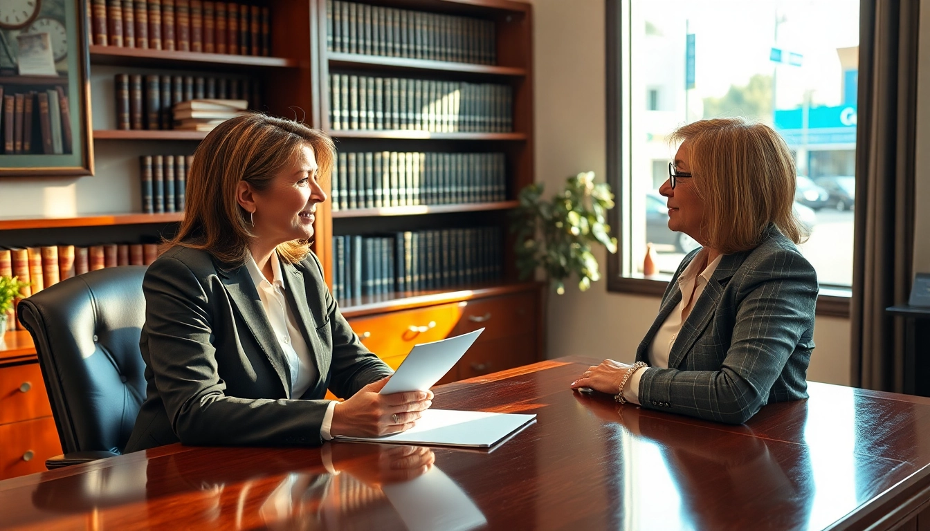Engaging consultation with a truck accident attorney Clearwater in an office setting.