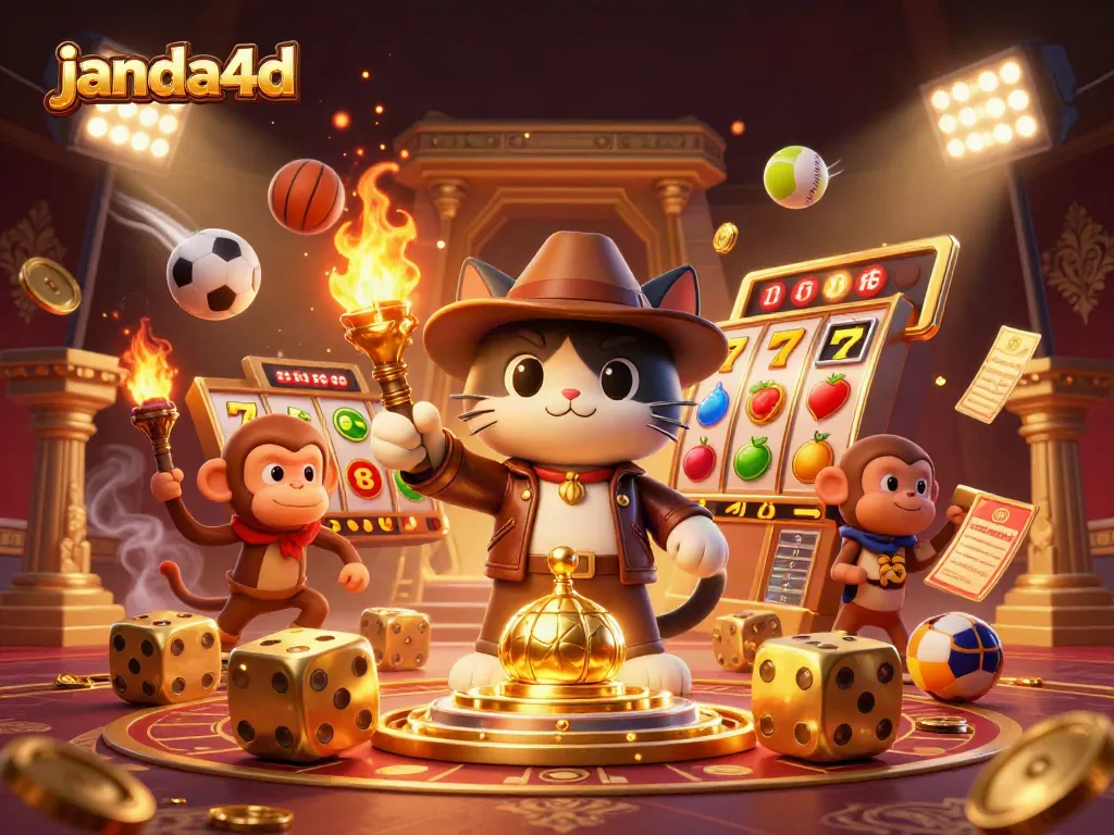Permainan slot online janda4d dengan penjelajah kucing dan teman monyetnya menemukan artefak kasino