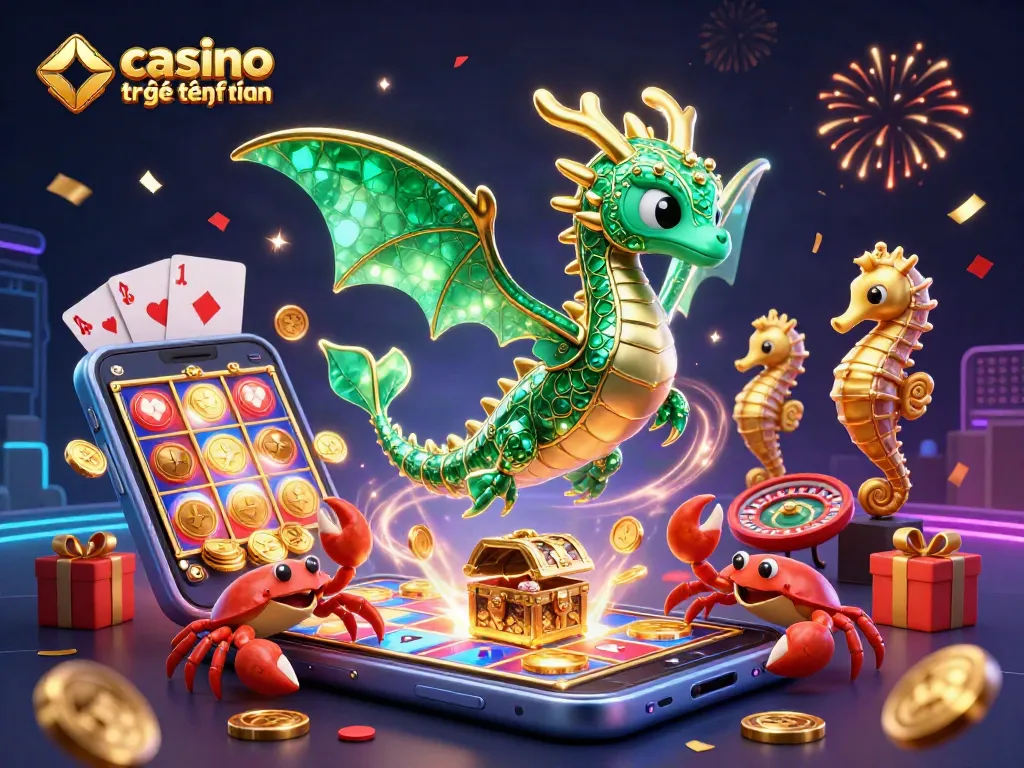Khám Phá Casino Trực Tuyến Tặng Tiền Với Hình Ảnh Rực Rỡ Của Rồng Biển Và Kho Báu