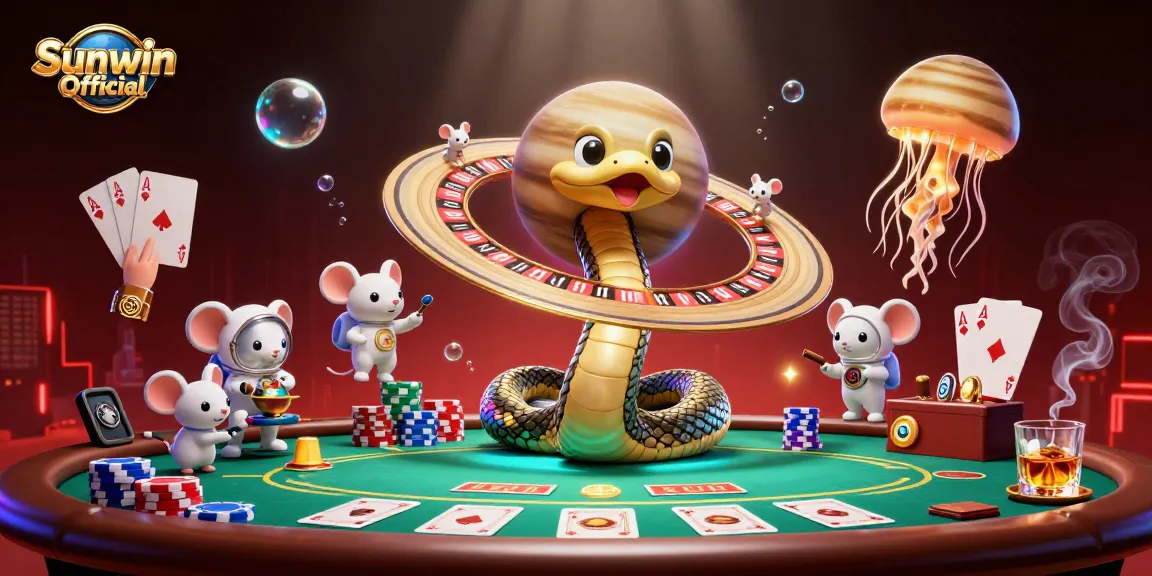 Experience thrilling gameplay with Sunwin Official, as cute astronaut mice bet on a cosmic roulette wheel!