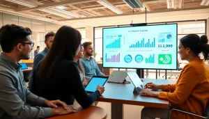 Collaborative team discussing Cost-Effective IT Management strategies in a modern office