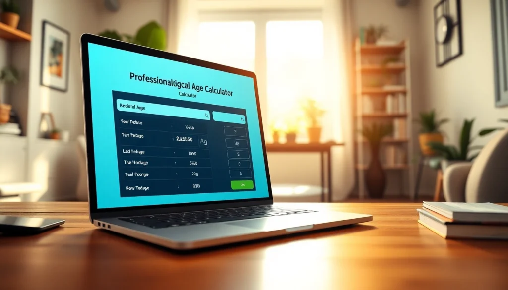 Calculate your biological age with an engaging interface in a cozy home office.