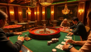 Thu hút người chơi tại bàn casino sang trọng thể hiện chiến lược cg 79