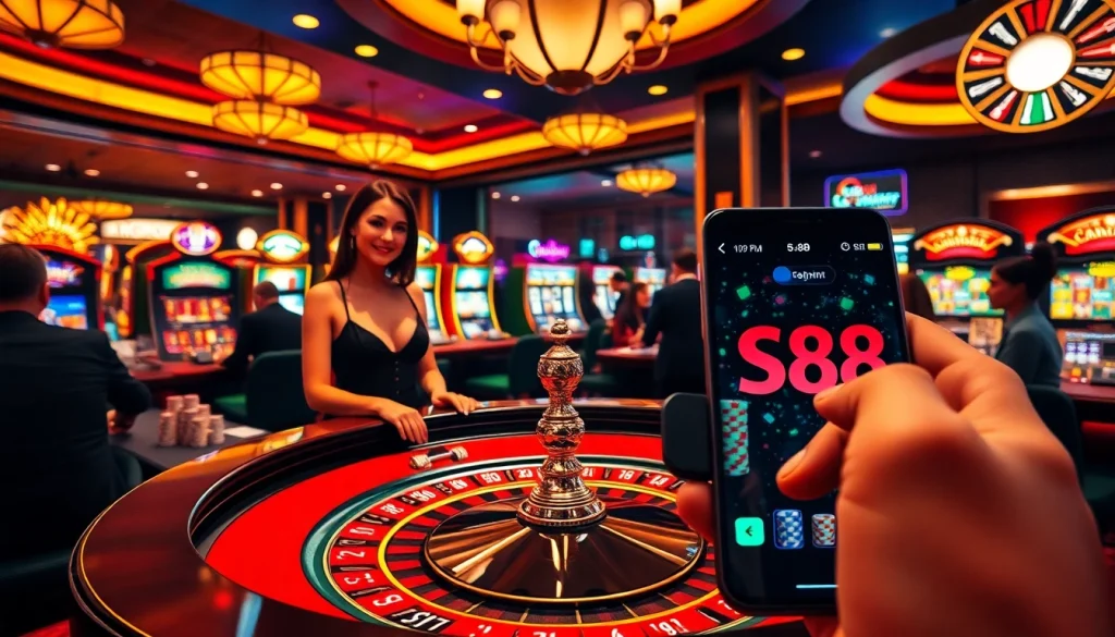Experience the excitement of gambling at S88 Casino with vibrant games and professional dealers.
