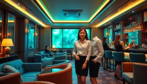 Ingyedong shirt room ambiance with elegant seating and stylish managers