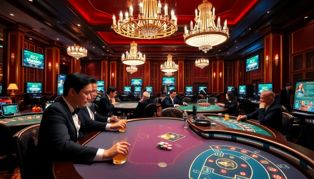 Experience thrilling gameplay at MM88 KJC casino with high-stakes tables and vibrant atmosphere.
